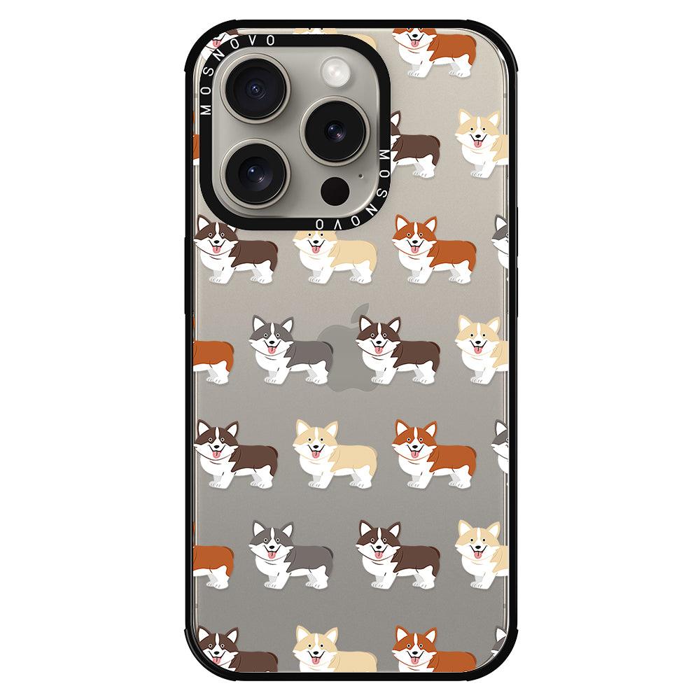 Cute Corgi Phone Case - iPhone 15 Pro Case - MOSNOVO