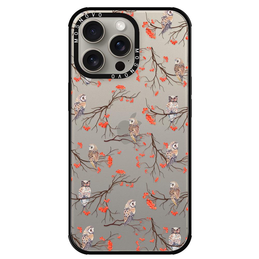 Owl Phone Case - iPhone 15 Pro Max Case - MOSNOVO