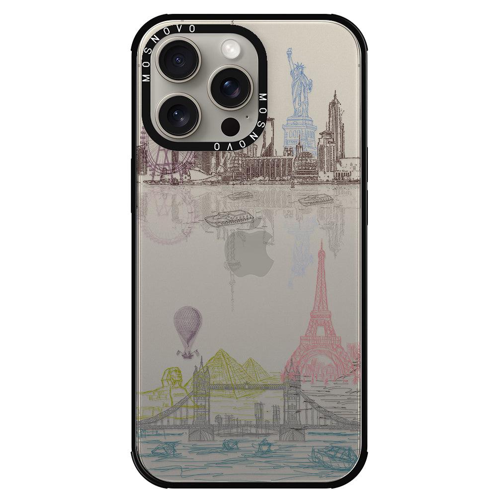 The World City Phone Case - iPhone 15 Pro Max Case - MOSNOVO