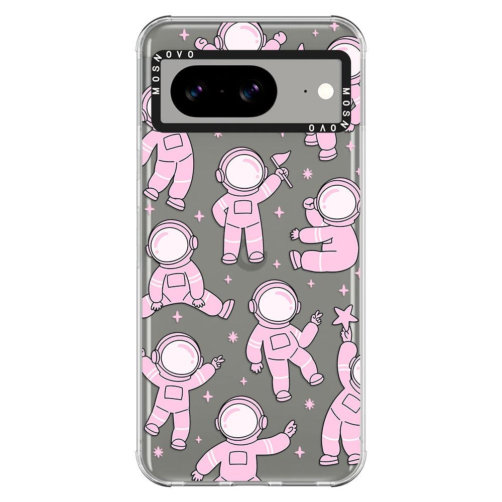 Pink Astronaut Phone Case - Google Pixel 8 Case