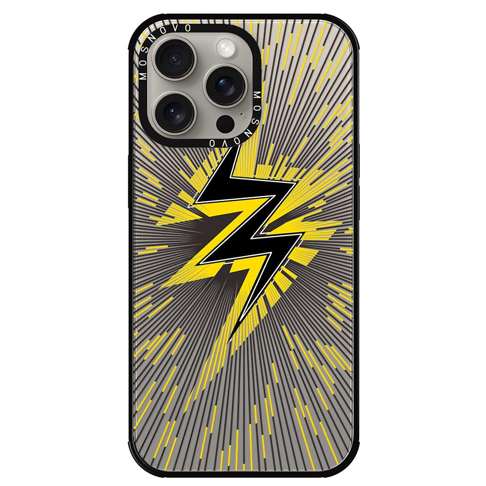 Lightning Bolt Phone Case - iPhone 15 Pro Max Case - MOSNOVO