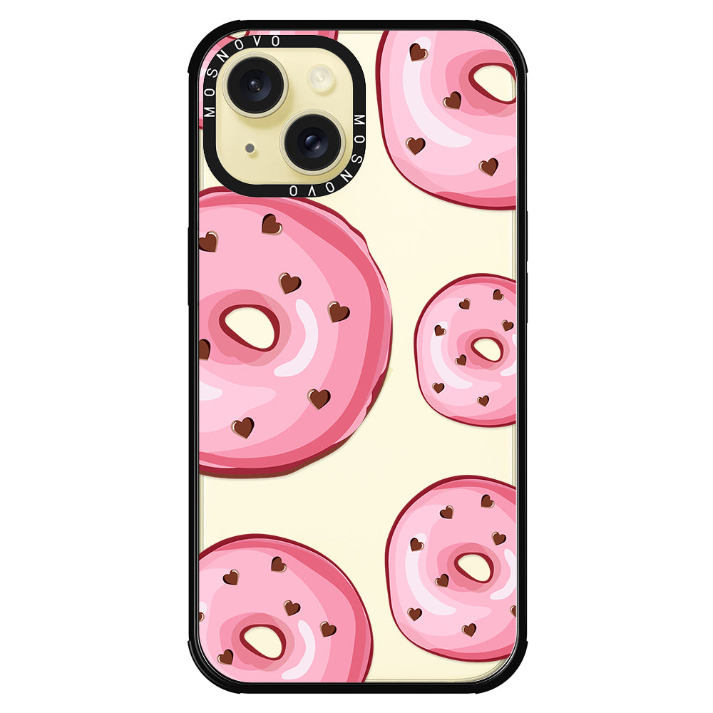 Pink Donuts Phone Case - iPhone 15 Plus Case - MOSNOVO