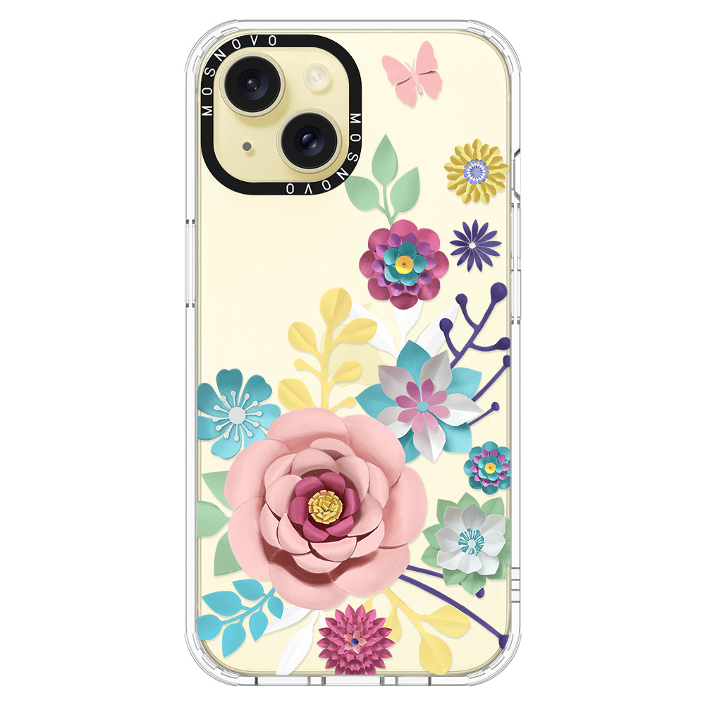 3D Floral Phone Case - iPhone 15 Case - MOSNOVO