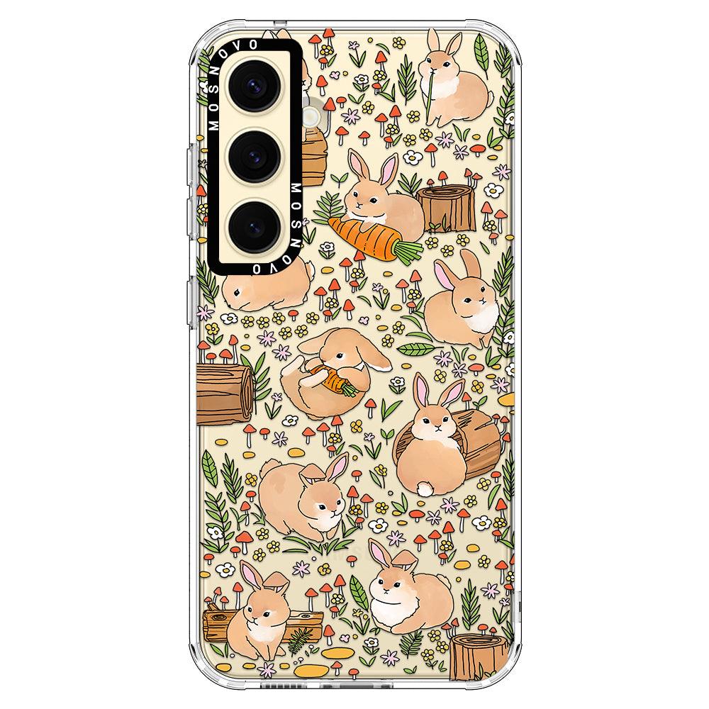 Bunny Garden Phone Case - Samsung Galaxy S24 Case - MOSNOVO