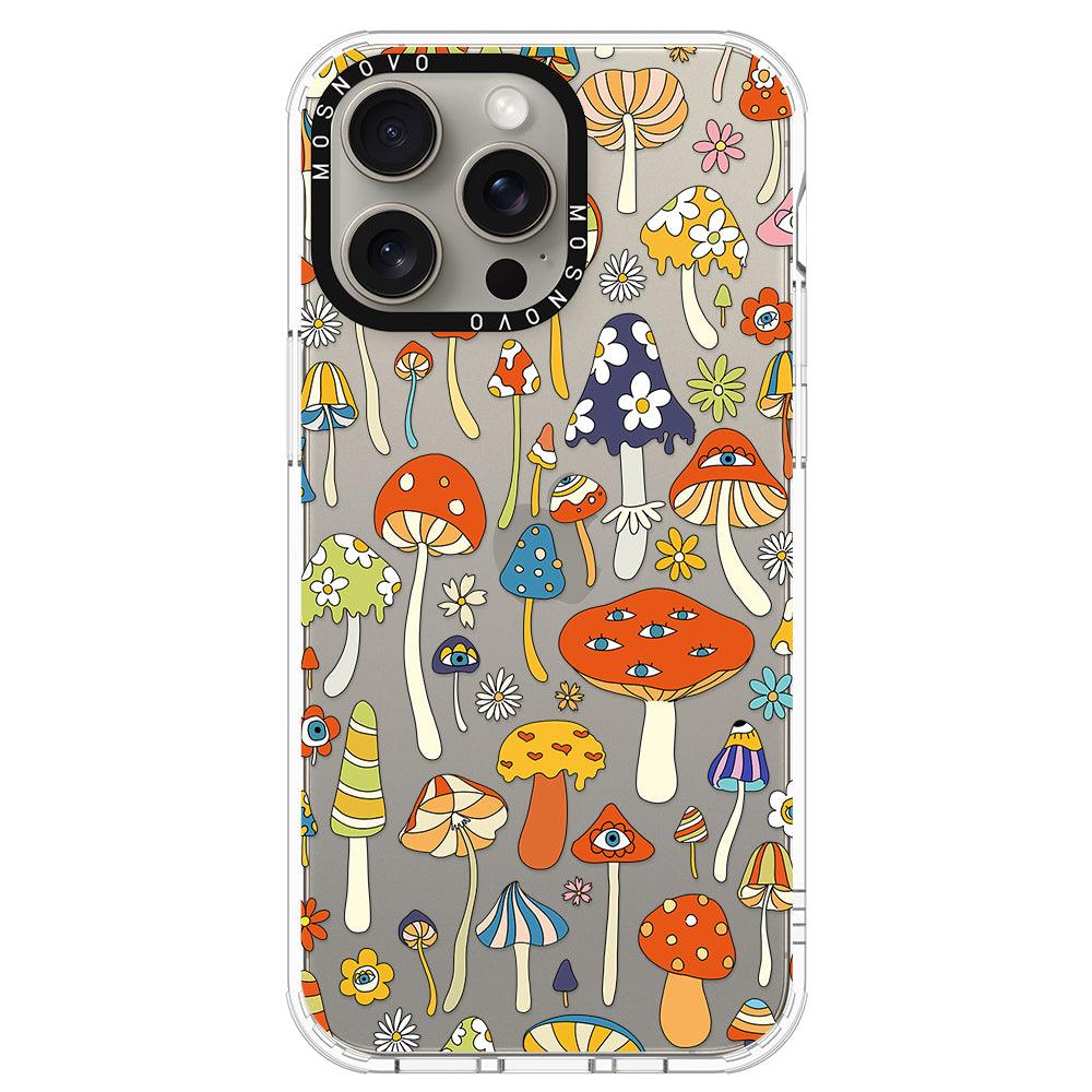 Mushroom Art Phone Case - iPhone 15 Pro Max Case - MOSNOVO