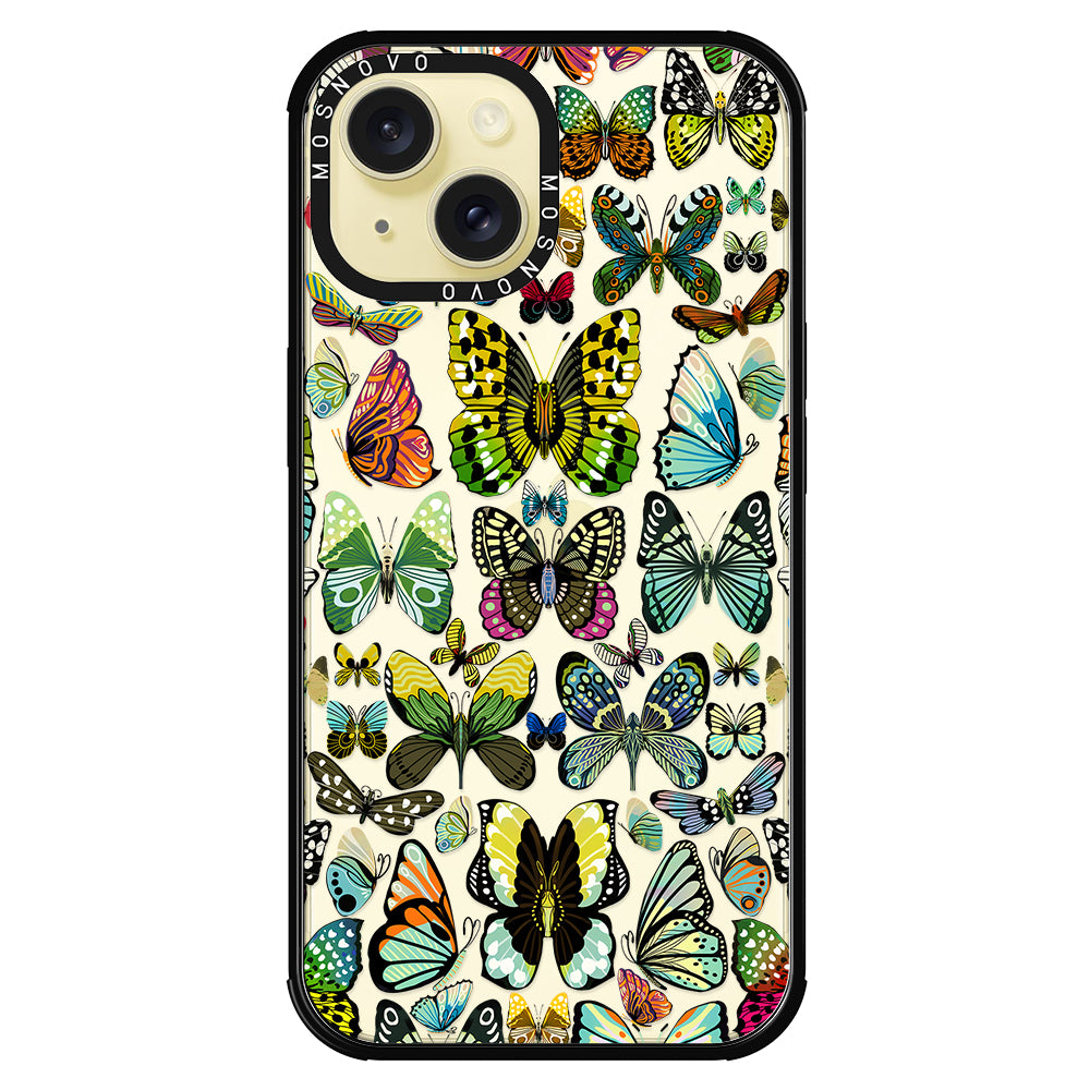 Butterflies Phone Case - iPhone 15 Plus Case - MOSNOVO