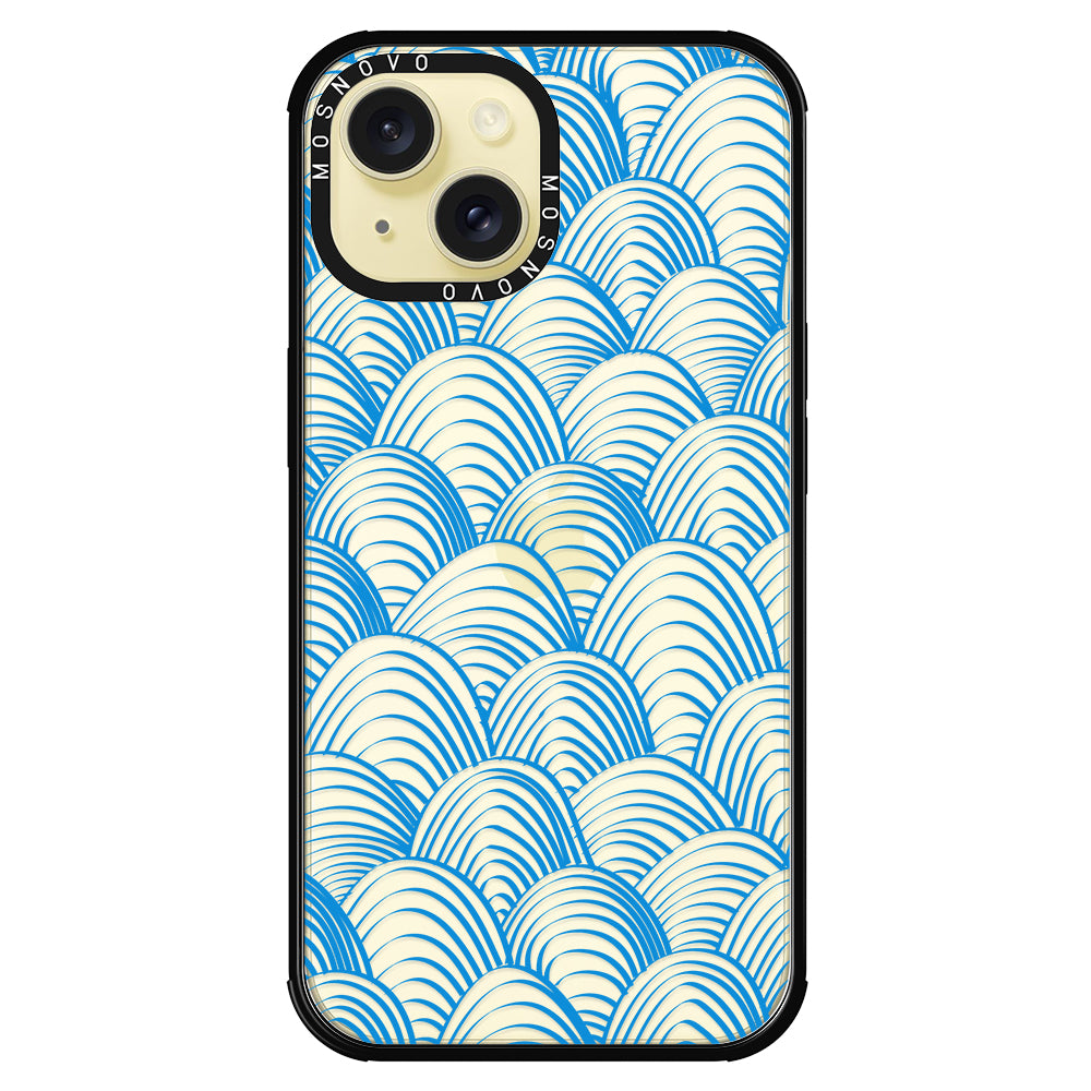 Wavy Wave Phone Case - iPhone 15 Case - MOSNOVO