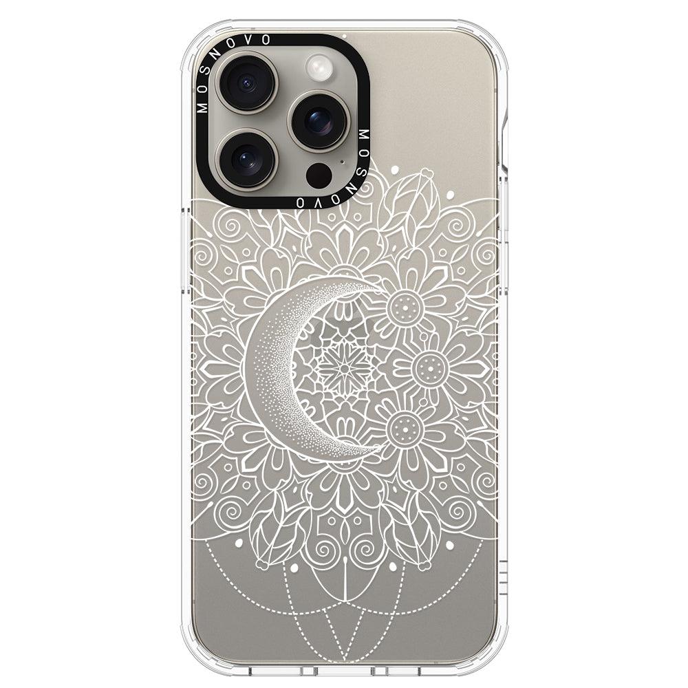 Celestial Moon Mandala Phone Case - iPhone 15 Pro Max Case - MOSNOVO