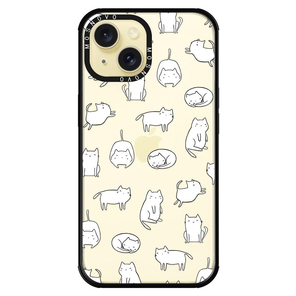 Cute Cats Phone Case - iPhone 15 Case - MOSNOVO