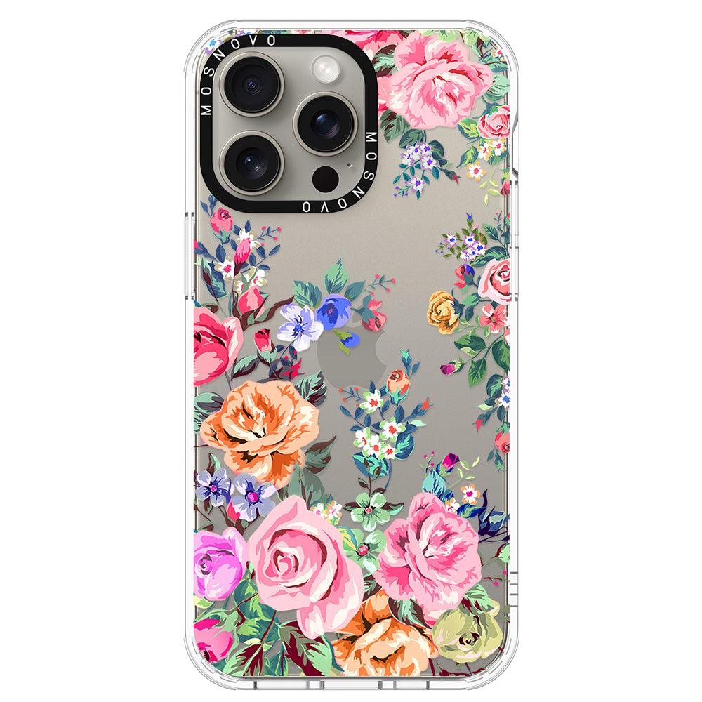 Flower Garden Phone Case - iPhone 15 Pro Max Case - MOSNOVO