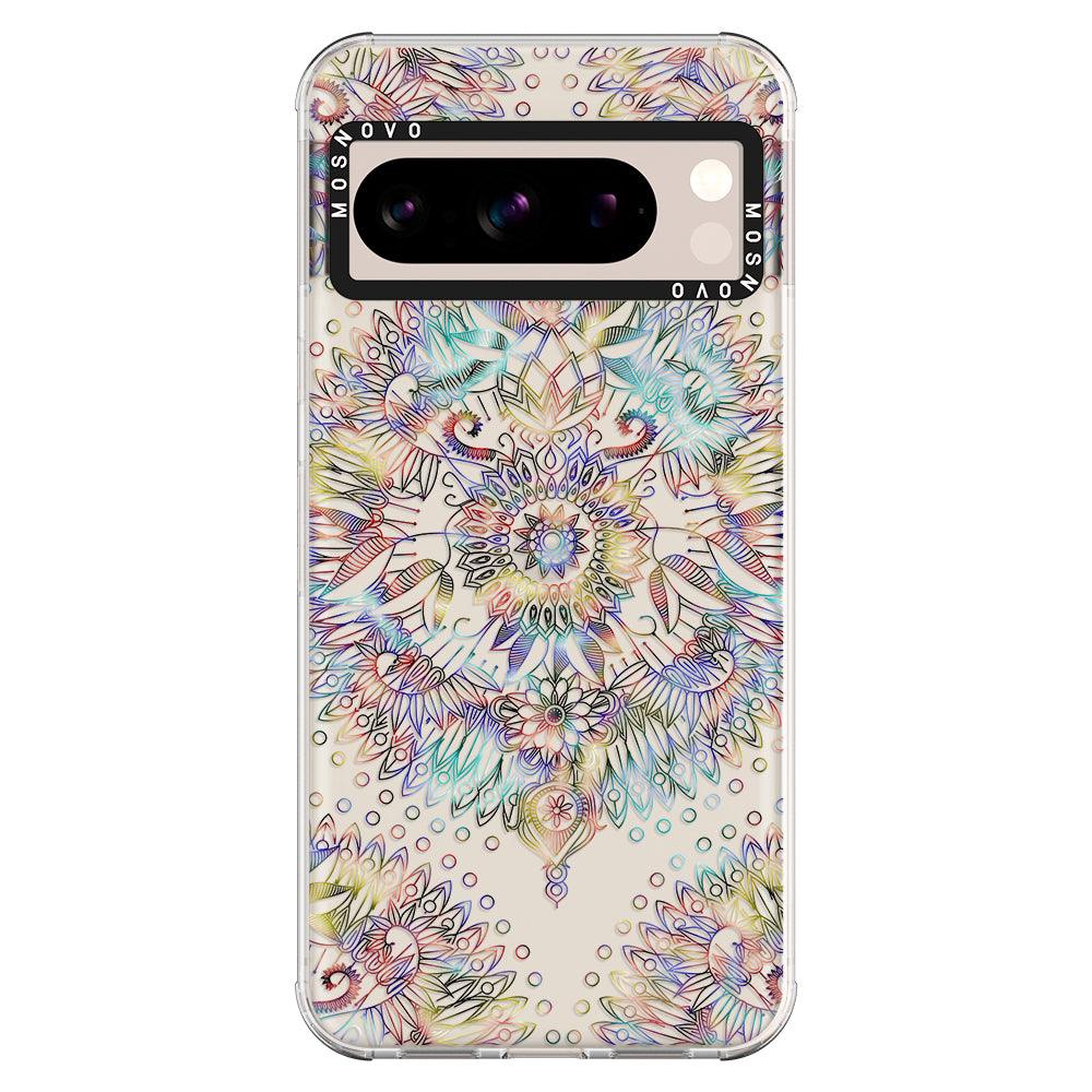 Rainbow Mandala Phone Case - Google Pixel 8 Pro Case - MOSNOVO