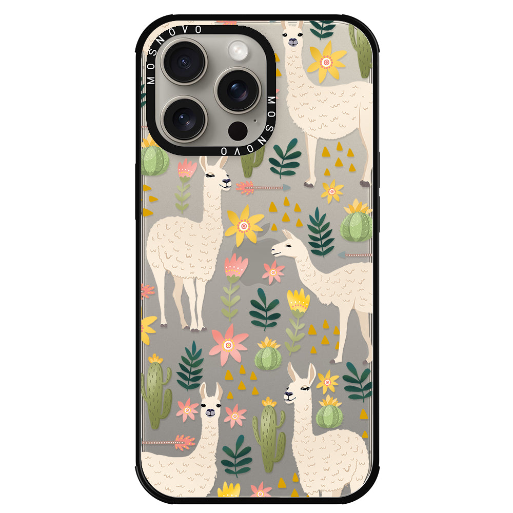 Desert Llama Phone Case - iPhone 15 Pro Max Case - MOSNOVO