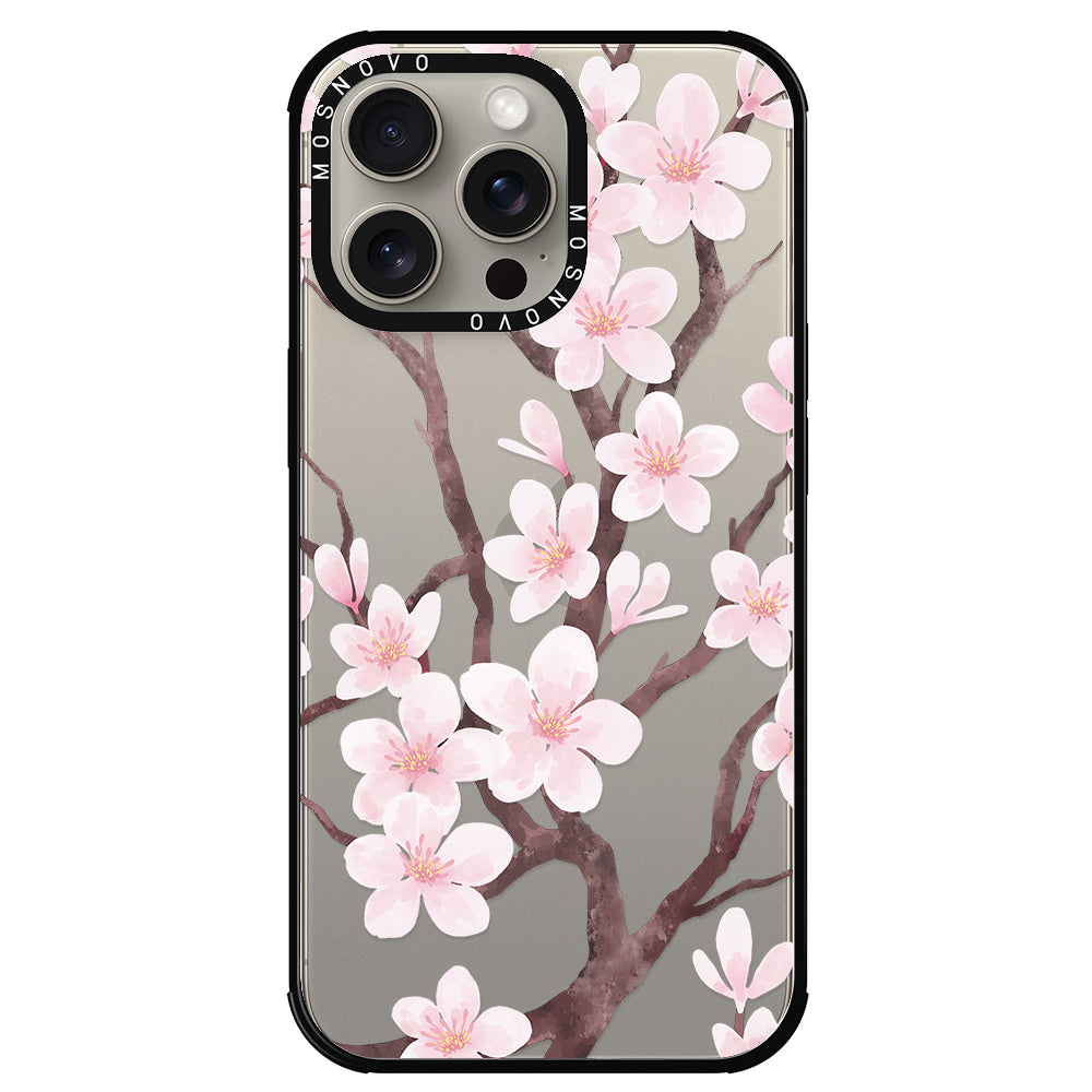 Cherry Blossom Flower Phone Case - iPhone 15 Pro Max Case - MOSNOVO