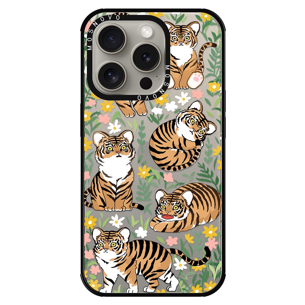 Cute Tiger Phone Case - iPhone 15 Pro Case - MOSNOVO