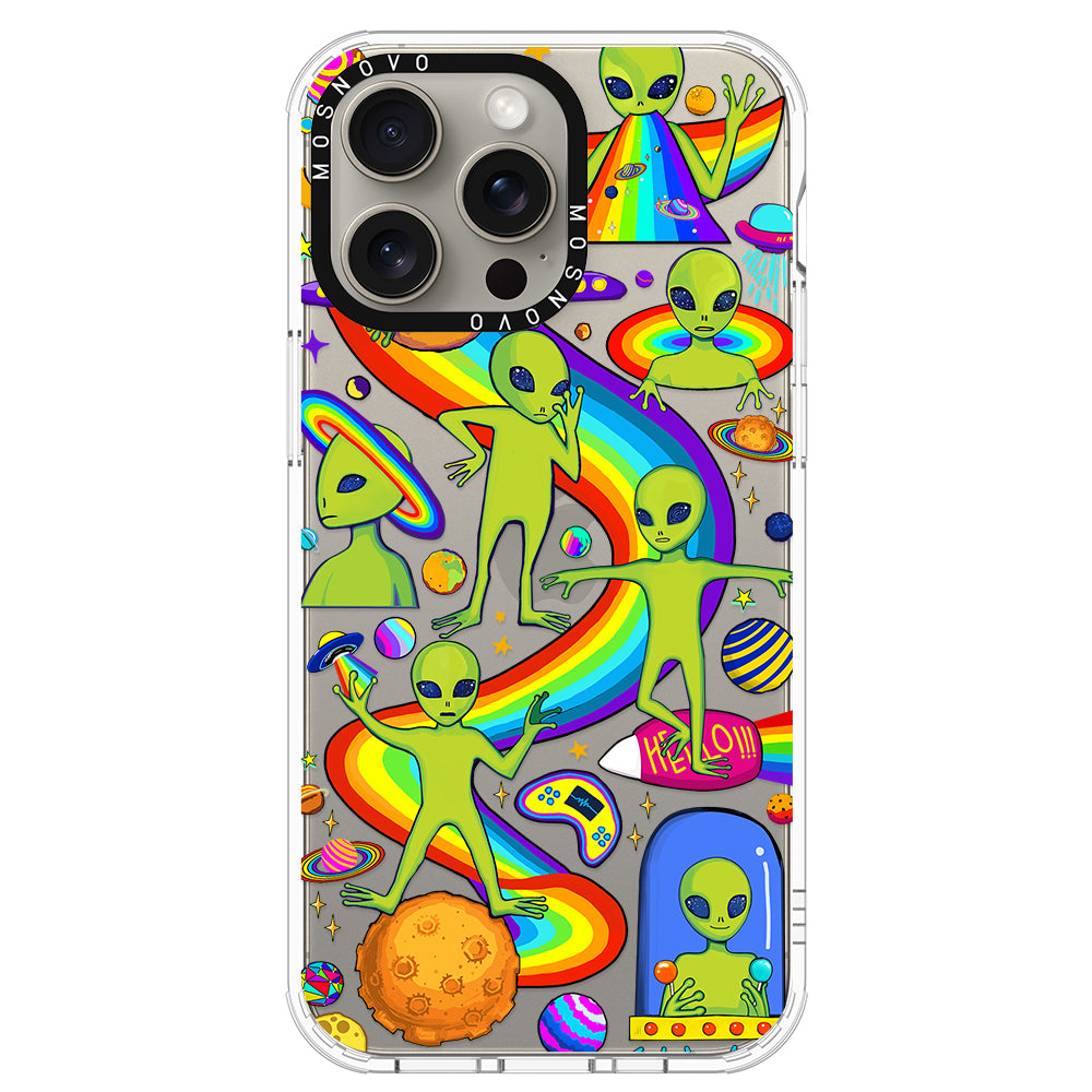 Funny Alien Phone Case - iPhone 15 Pro Max Case - MOSNOVO