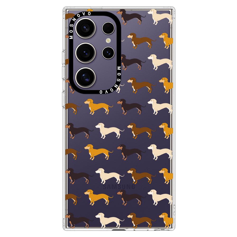 Cute Dachshund Phone Case - Samsung Galaxy S24 Ultra Case - MOSNOVO