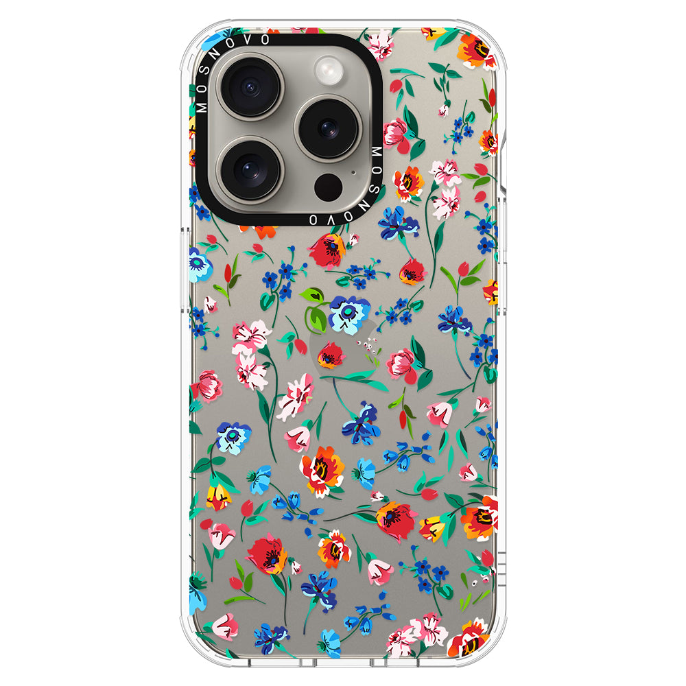 Little Wild Flower Phone Case - iPhone 15 Pro Case - MOSNOVO