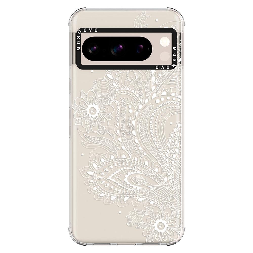 Aesthetic Flower Henna Phone Case - Google Pixel 8 Pro Case - MOSNOVO