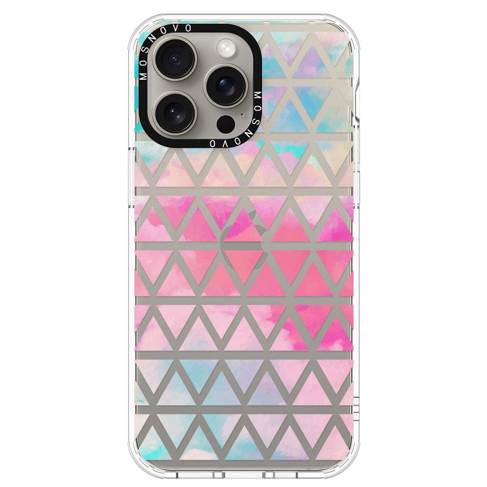 Gradient Triangles Phone Case - iPhone 15 Pro Max Case - MOSNOVO