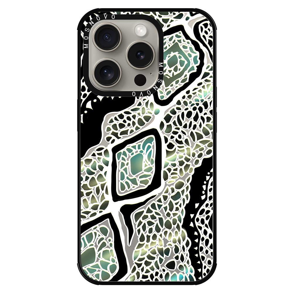 Jade Snake Phone Case - iPhone 15 Pro Case - MOSNOVO