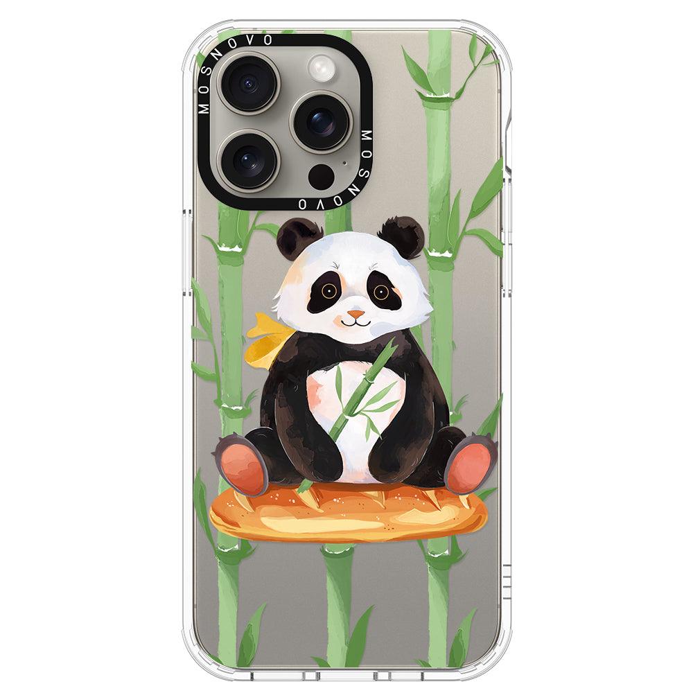 Bamboo Panda Phone Case - iPhone 15 Pro Max Case - MOSNOVO