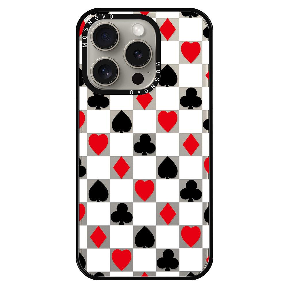 Checker Poker Phone Case - iPhone 15 Pro Case - MOSNOVO