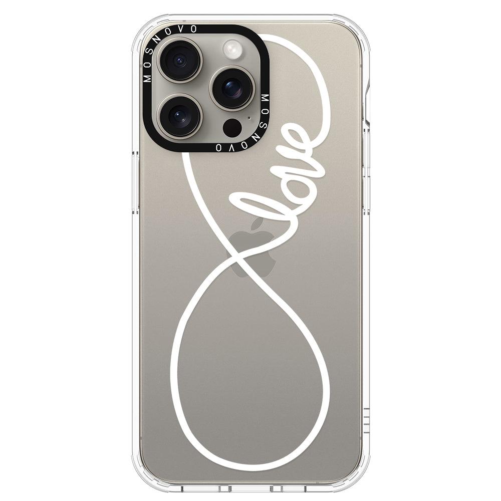 Infinity Love Phone Case - iPhone 15 Pro Max Case - MOSNOVO