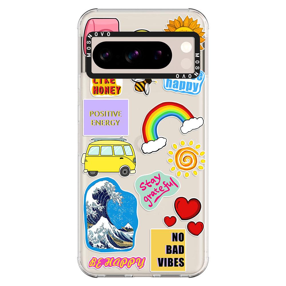 Happy Vibes Phone Case - Google Pixel 8 Pro Case - MOSNOVO