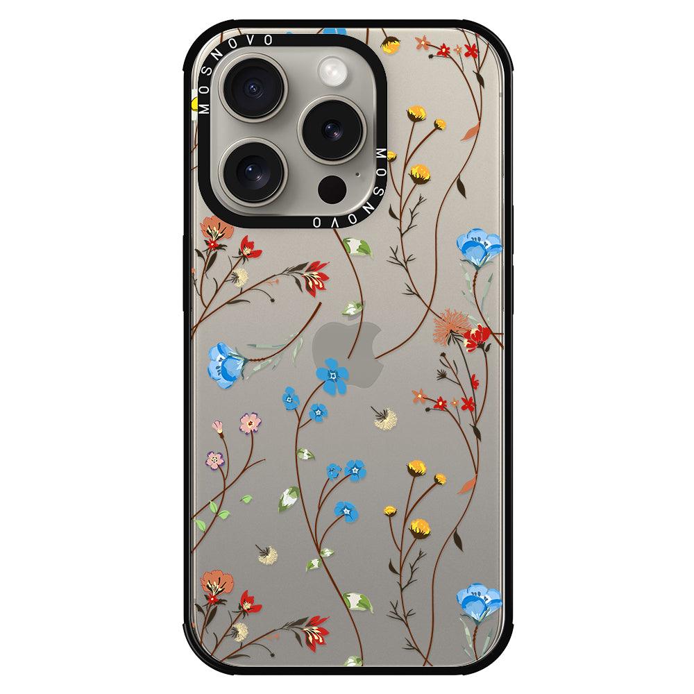 Wildflowers Phone Case - iPhone 15 Pro Case - MOSNOVO