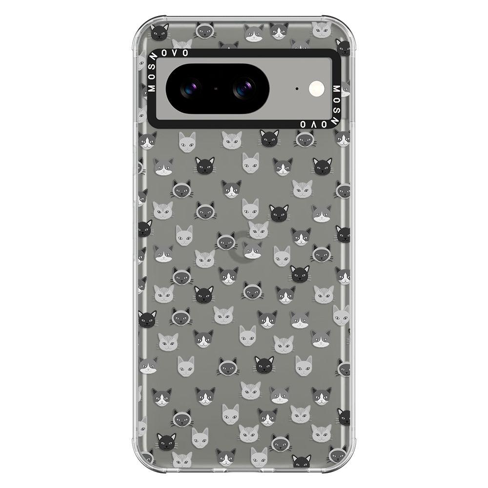 Cats Head Phone Case - Google Pixel 8 Case - MOSNOVO