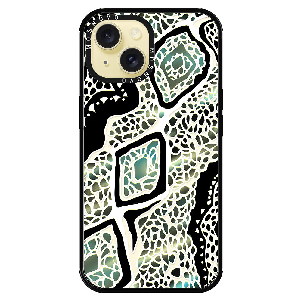 Jade Snake Phone Case - iPhone 15 Case - MOSNOVO