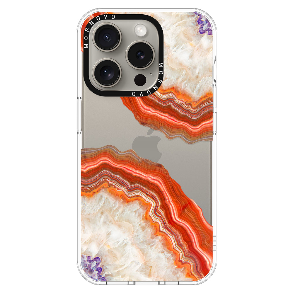 Agate Red Phone Case - iPhone 15 Pro Case - MOSNOVO