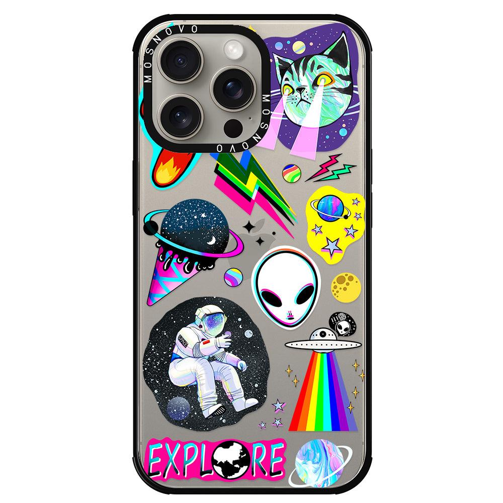 Sci-Fi Stickers Phone Case - iPhone 15 Pro Max Case - MOSNOVO