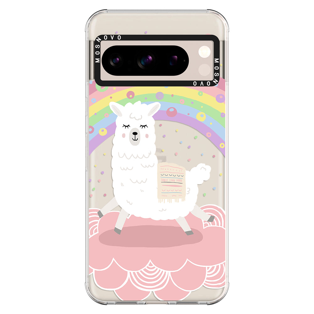 Pastel Rainbow Llama Phone Case - Google Pixel 8 Pro Case