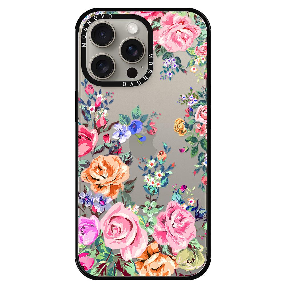 Flower Garden Phone Case - iPhone 15 Pro Max Case - MOSNOVO