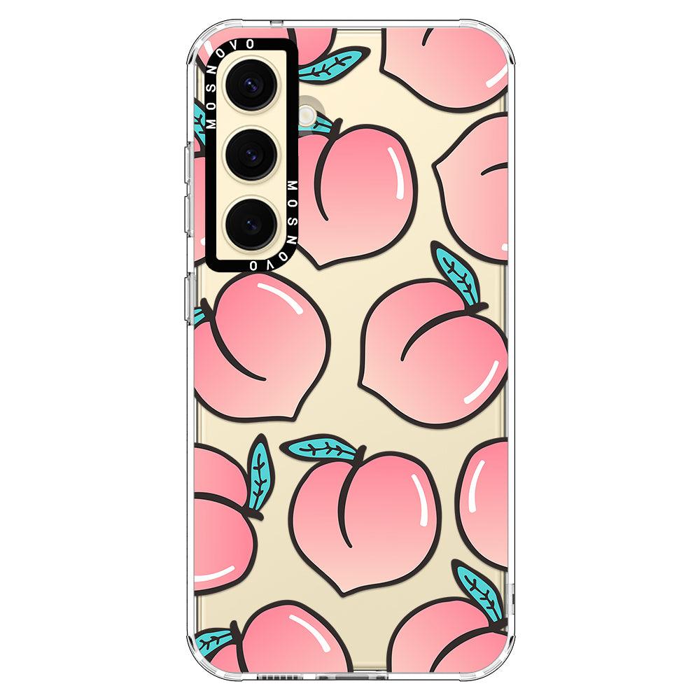 Cute Peach Phone Case - Samsung Galaxy S24 Case - MOSNOVO