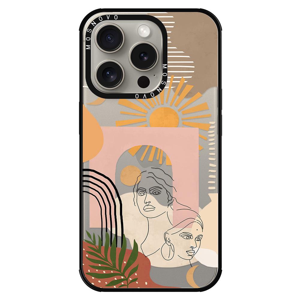 Modern Collage Art Phone Case - iPhone 15 Pro Case - MOSNOVO