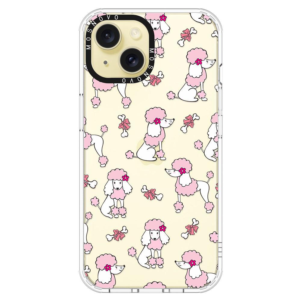 Cute Poodle Phone Case - iPhone 15 Plus Case - MOSNOVO