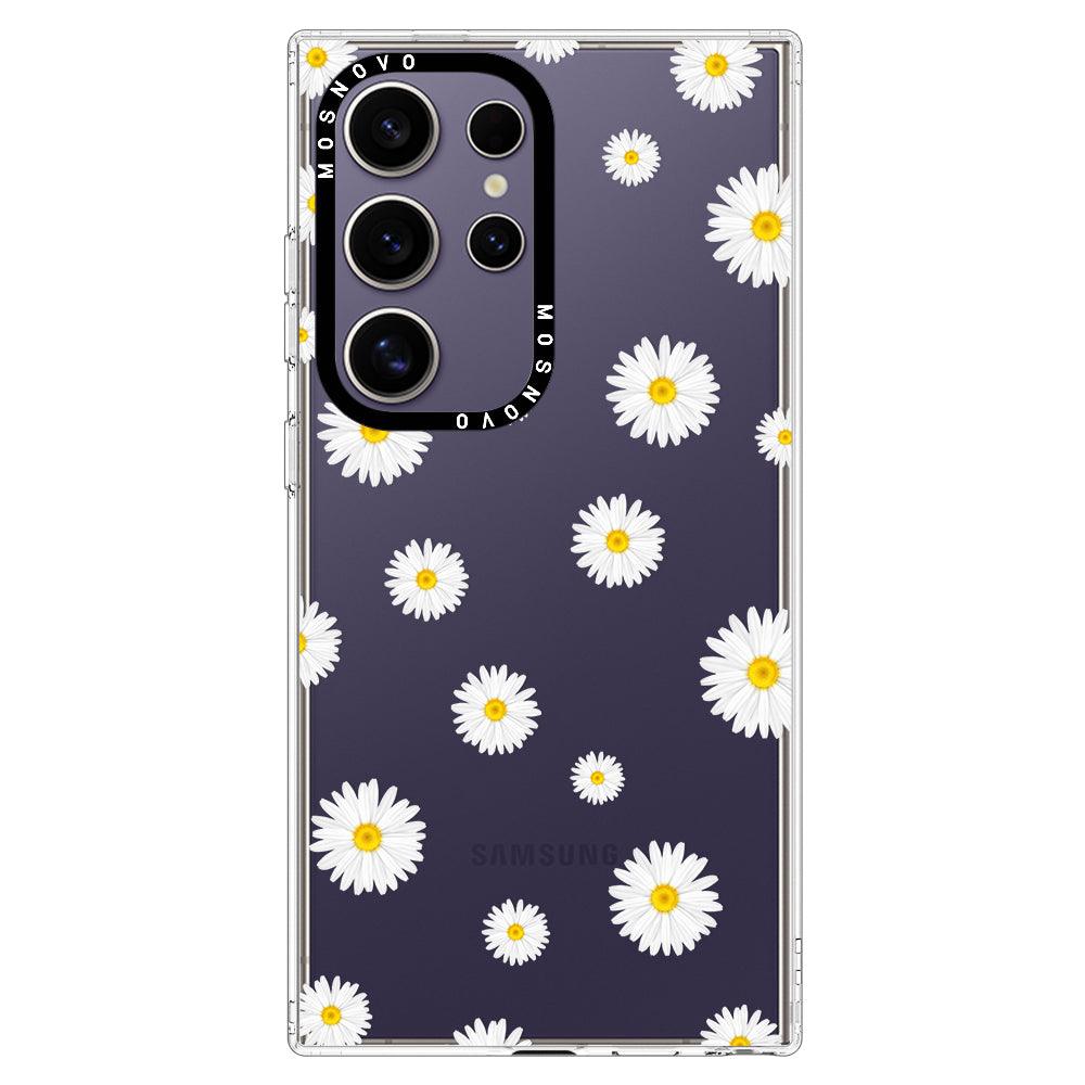 Daisy Floral Flower Phone Case - Samsung Galaxy S24 Ultra Case - MOSNOVO