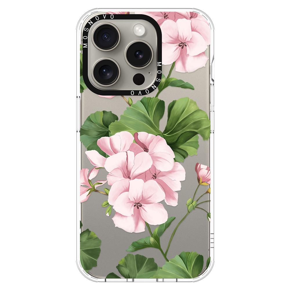 Geranium Phone Case - iPhone 15 Pro Case - MOSNOVO