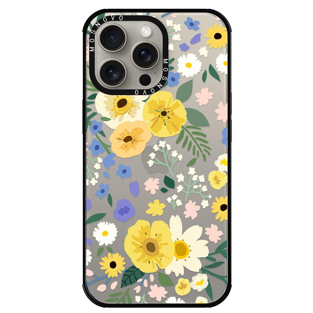 Spring Wild Floral Phone Case - iPhone 15 Pro Max Case - MOSNOVO