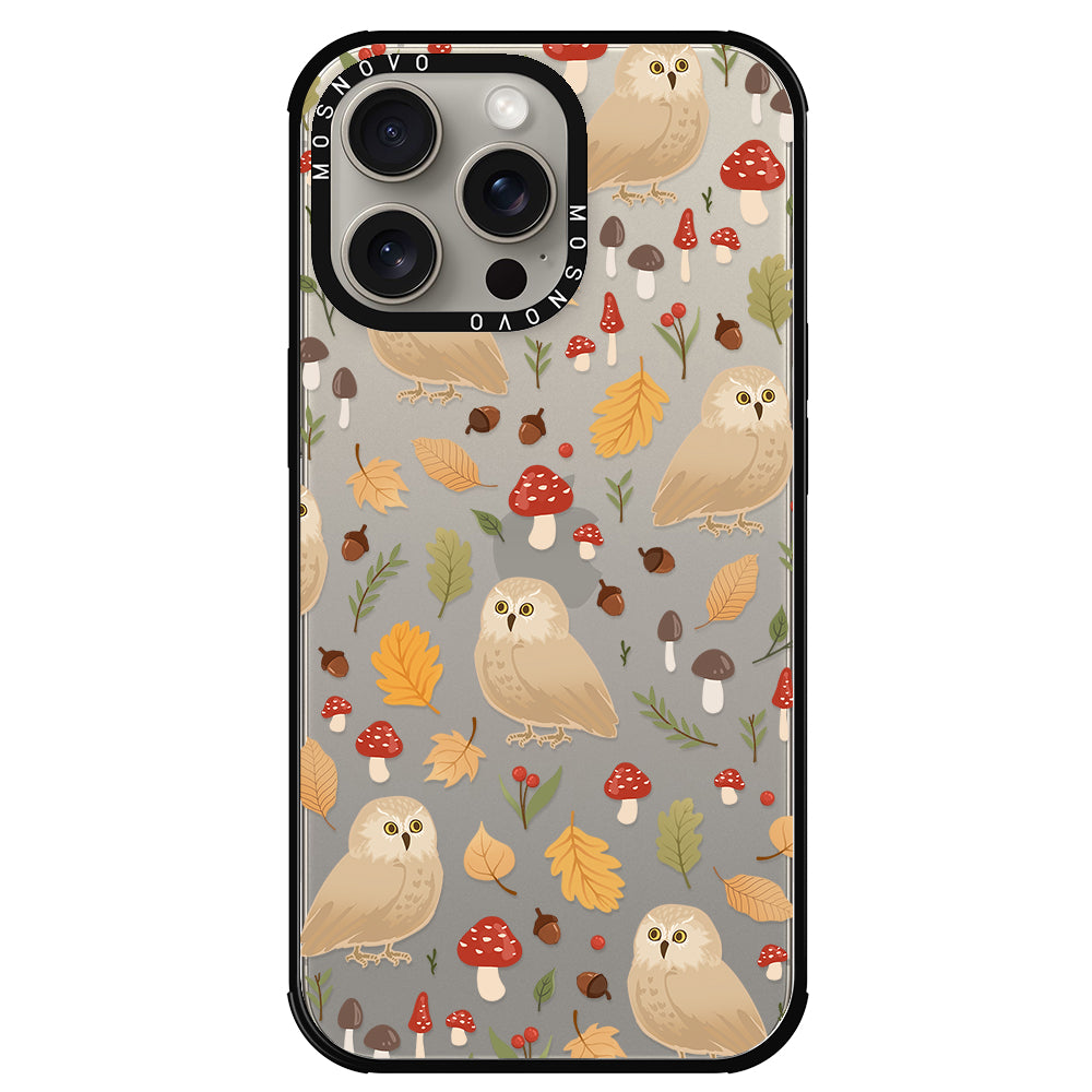 Autumn Owl Phone Case - iPhone 15 Pro Max Case - MOSNOVO