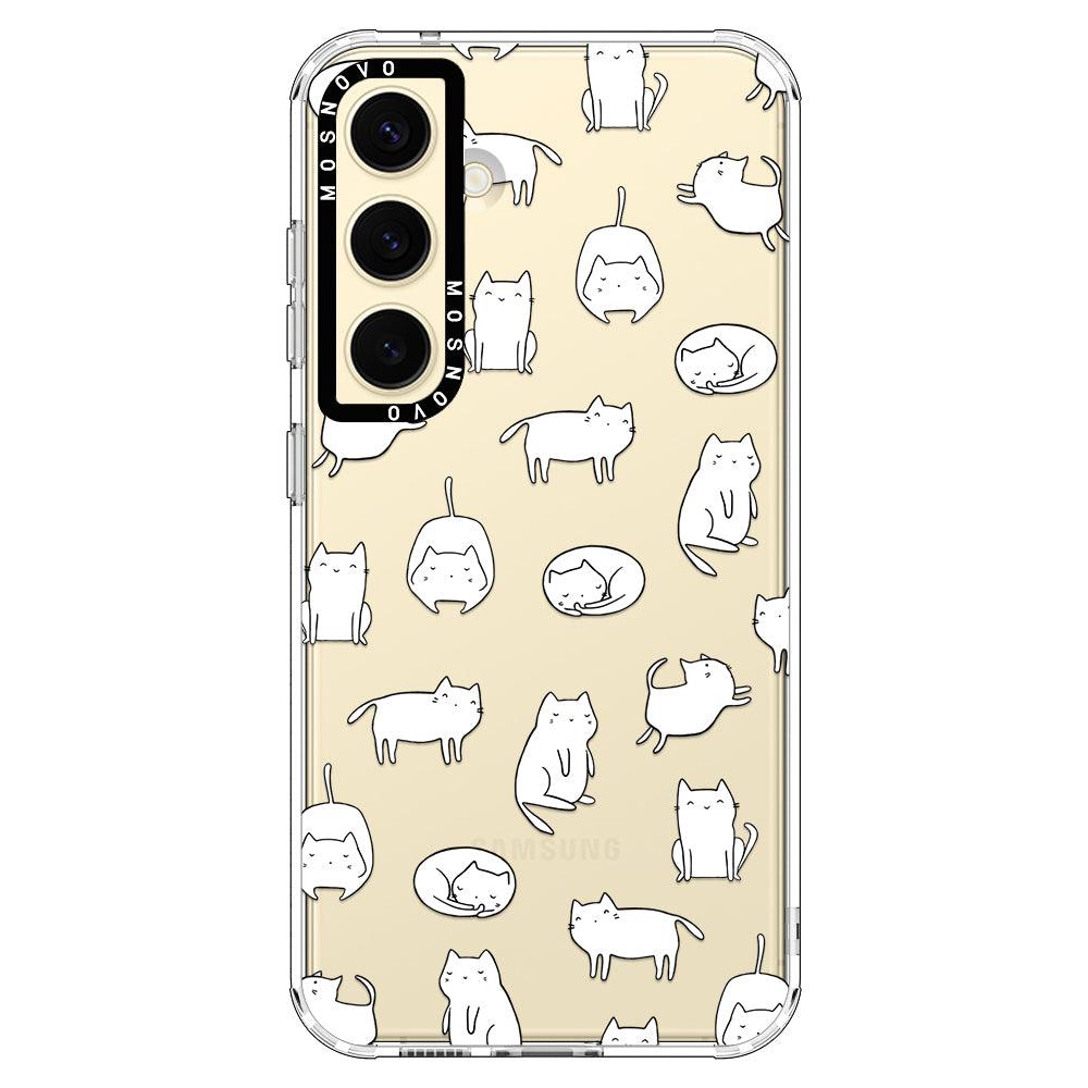 Kawaii Cat Phone Case - Samsung Galaxy S24 Plus Case - MOSNOVO