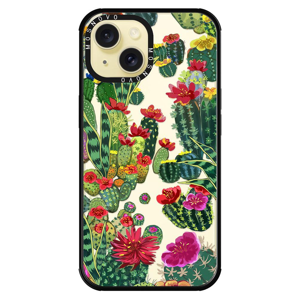 Cactus Garden Phone Case - iPhone 15 Case - MOSNOVO