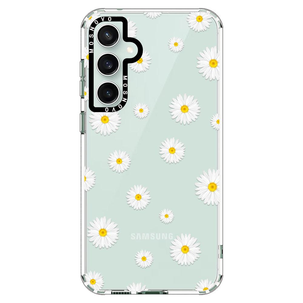 White Daisy Phone Case - Samsung Galaxy S23 FE Case