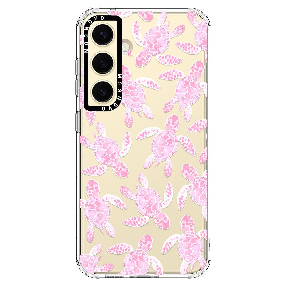 Pink Turtle Phone Case - Samsung Galaxy S24 Plus Case