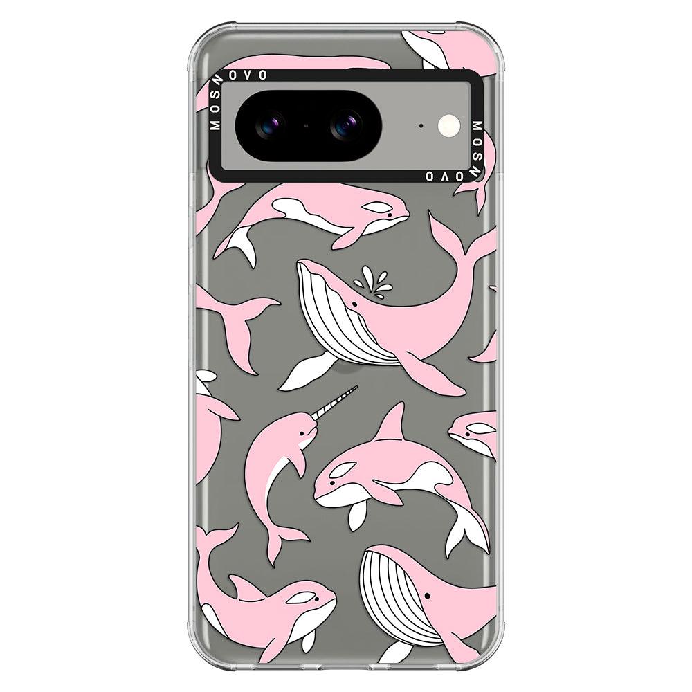 Pink Whales Phone Case - Google Pixel 8 Case