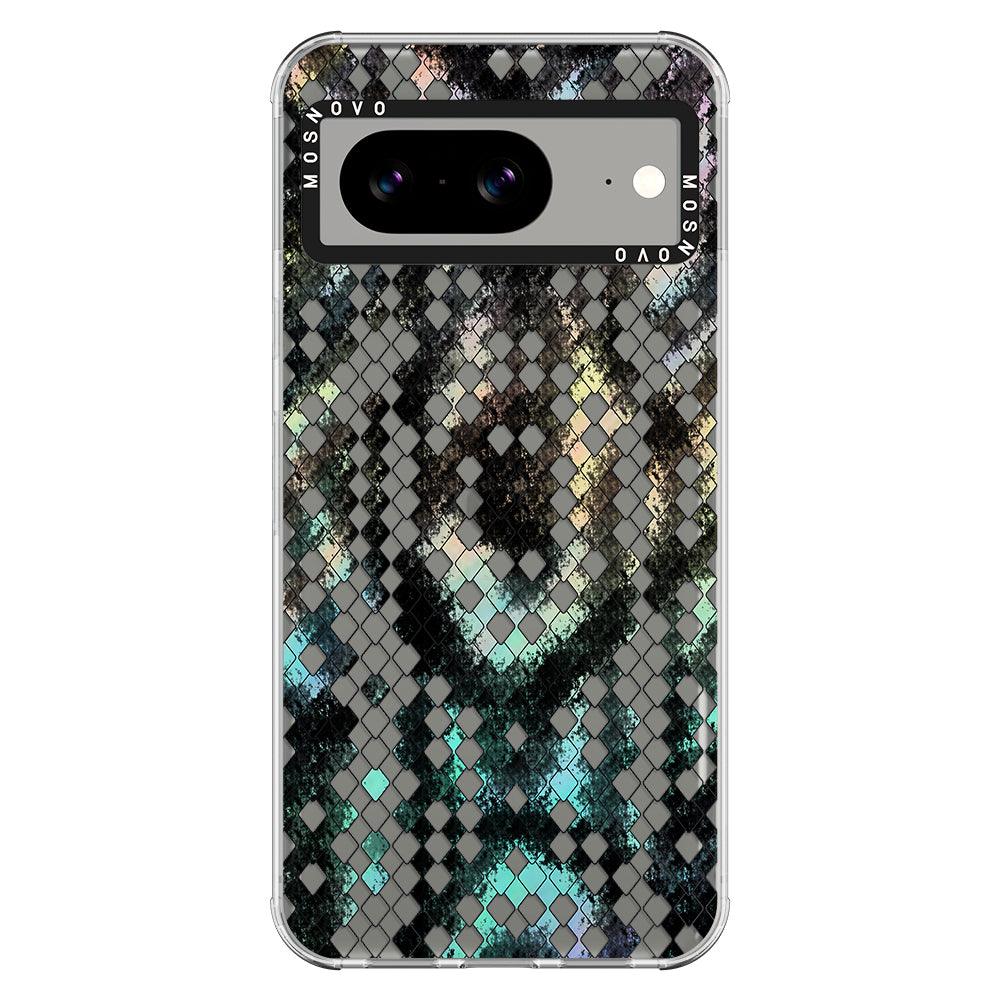 Rainbow Snake Print Phone Case - Google Pixel 8 Case - MOSNOVO