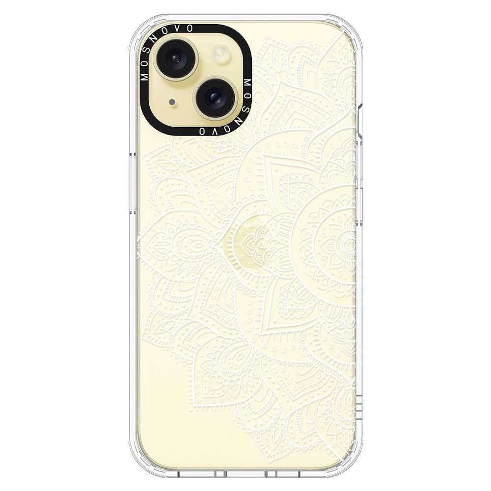 Half Mandala Phone Case - iPhone 15 Plus Case - MOSNOVO