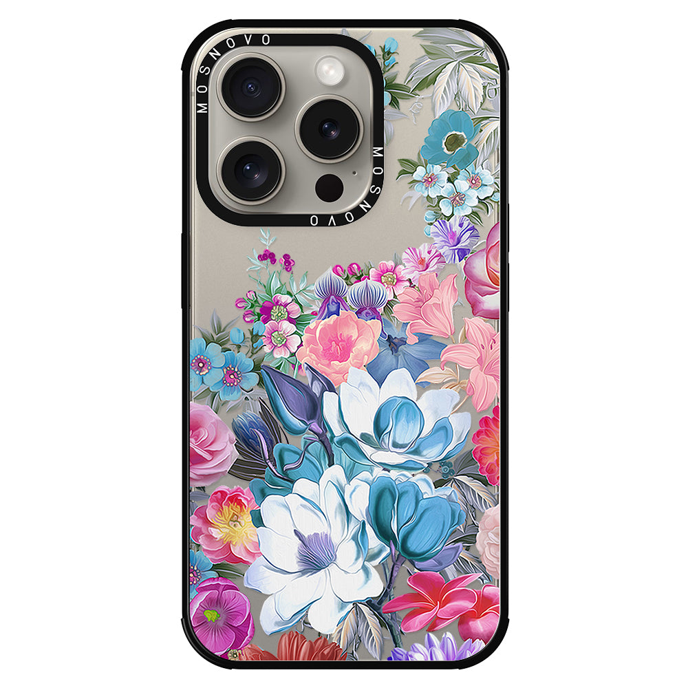 Magnolia Flower Phone Case - iPhone 15 Pro Case - MOSNOVO